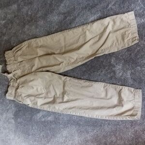 LOFT khaki elastic ruffled waist pull on pants